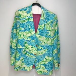 Lilly Pulitzer Palm printed collectors blazer